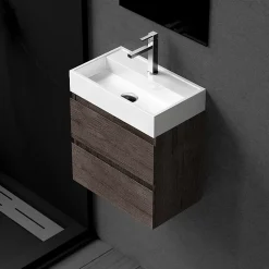 Balneo Vasque à poser 40x24cm, en fonte minérale, Blanc, VIKI