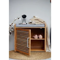 Banc armoire de salle de bain en bambou Bahari