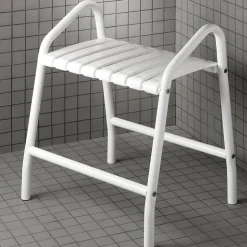 Banc de douche avec poignées en aluminium Godonnier charge maximale 140 kg