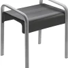 Banc de douche gris avec poignées Godonnier