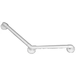 Barre d'appui coudée 135 degrés - 2 points de fixation - 400 x 400 mm - Charge maximale : 150 kg