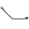 Barre d'appui coudée en acier gris Godonnier Essentiels Plus 60,9 cm