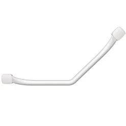 Barre d'appui coudée en acier blanc mat Godonnier Essentiels Plus 60,9 cm