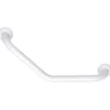 Barre d'appui coudée en aluminium blanc 135°