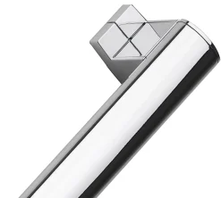 Barre d'appui coudée en aluminium anodisé brillant anodisé Godonnier 62,3 cm 135'