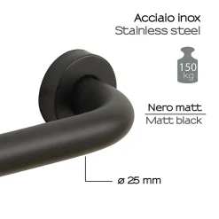 Barre D'appui De 30 Cm Pour Salle De Bain Accessible Aux Personnes Âgées Et Aux Handicapés Par Kiamami Valentina