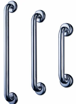 Barre d'appui droite en acier inoxydable - Longueur 300 mm - INOX POLI