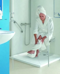 Barre d'appui droite en acier inoxydable - Longueur 600 mm - INOX POLI