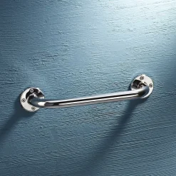 Barre d'appui en laiton chromé Godonnier 30 cm