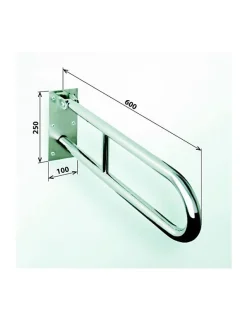 Barre d'appui relevable en forme U HELP blanc comaxite-Blanc-60x25x10cm-Blanc-10 ---10
