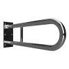 Barre d'appui relevable en forme U HELP en acier inoxydable-60x25x10cm--