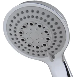 Barre de douche avec équipement TREN de 65,5 cm, finition chrome poli, en laiton Kibath