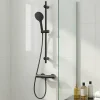 Barre de douche réglable GoodHome Cavally noir