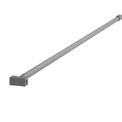 Barre de Fixation Chromée Recoupable pour Paroi de Douche - Longueur 100 cm