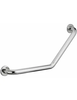 Barre de maintien coudée, inox 304, longueur 350mm, angle 135 degrés, diamètre 32mm, finition inox poli - THIRARD