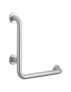 Barre de maintien coudée, inox 304, longueur 800mm, angle 90 degrés, diamètre 32mm, finition inox brossé - THIRARD