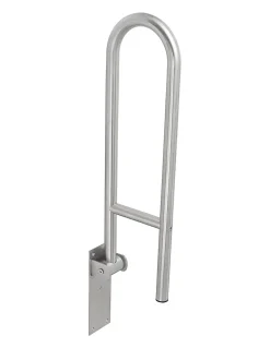 Barre de maintien rabattable, inox 304, longueur 700mm, diamètre 32mm, finition inox poli - THIRARD