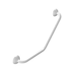 Barre de redressement ou d'appui coudée ECO Acier Inox 71cm Blanc Spirella