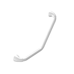 Barre de redressement ou d'appui coudée PROF Acier Inox 73,5cm Blanc Spirella