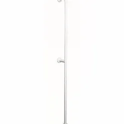 Barre de relèvement et appui WC fixations sol et mur PMR normes handicapé SANINDUSA NewWCCare blanche
