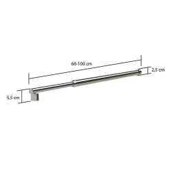 Barre de renfort extensible pour paroi de douche