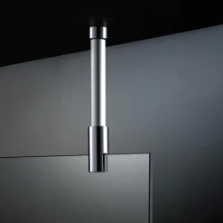 Barre de stabilisation et fixation plafond pour paroi de douche, chrome, Schulte