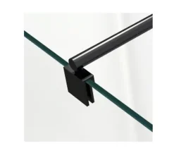 Barre de stabilisation noire - barre de fixation ronde en noir - pour paroi de douche