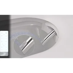 Bati support autoportant et cuvette lavante séchante éléctronique -Wc japonais