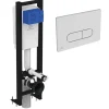 Bati-support Ideal Standard autoportant gain de place éco certifié NF + plaque carrée