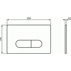 Bati-support Ideal Standard autoportant gain de place éco certifié NF + plaque carrée