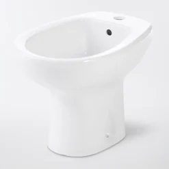 Bidet à poser, H.38 x l.35,5 cm, blanc, GoodHome Baciu