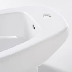Bidet à poser, H.38 x l.35,5 cm, blanc, GoodHome Baciu
