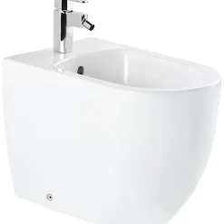 Bidet compact a poser au sol SANINDUSA Sanibold blanc (robinet et vidage non inclus)