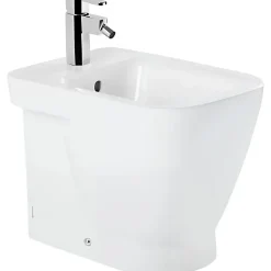 Bidet céramique traditionnelle SANINDUSA Look a poser au sol blanc (robinet et vidage non inclus)