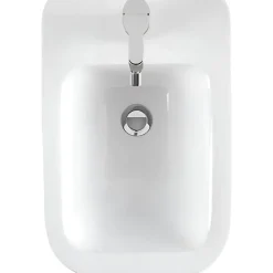 Bidet céramique traditionnelle SANINDUSA Look a poser au sol blanc (robinet et vidage non inclus)