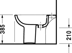Bidet D-CODE - en céramique - blanc
