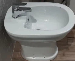 Bidet surélevé céramique ALTO 3 - Blanc - Hauteur 50 cm - Profondeur : 51 cm - Largeur : 37,5 cm