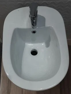 Bidet surélevé céramique ALTO 3 - Blanc - Hauteur 50 cm - Profondeur : 51 cm - Largeur : 37,5 cm