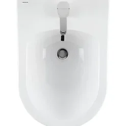 Bidet suspendu céramique traditionnelle SANINDUSA Sanibold 50 fixation cachée couleur noir mat