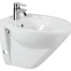 Bidet suspendu céramique traditionnelle SANINDUSA Cetus 48 blanc
