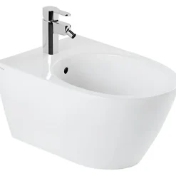 Bidet suspendu céramique traditionnelle SANINDUSA 56 Sanlife blanc mate