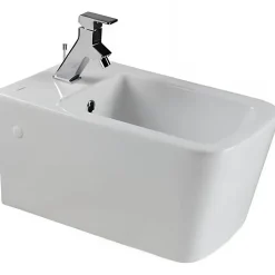 Bidet suspendu céramique traditionnelle SANINDUSA Advance blanc