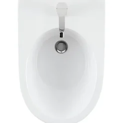 Bidet suspendu céramique traditionnelle SANINDUSA 56 Sanlife blanc mate texture