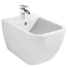 Bidet suspendu en céramique sanitaire blanc BH101