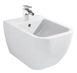 Bidet suspendu en céramique sanitaire blanc BH101