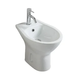 Bidet Traditionnel Avec Évacuation Au Sol En Céramique Blanche - Cipro