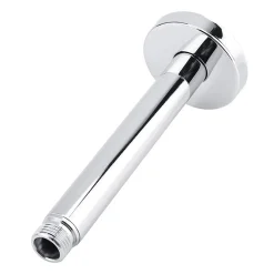 Bras de douche rond de 20 cm, montage au plafond, finition chromée, en laiton Kibath