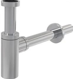 Brevis Lave-mains suspendu avec trou pour robinetterie à droite, 40,5x20,5x10,5cm + Siphon (SATBRE4020SR-SET2)