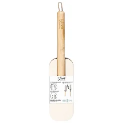Brosse à textile avec manche en bambou gris 7,3x4cm - Gris- 5five