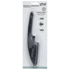 Brosse à vêtements rotative Noir - 5Five